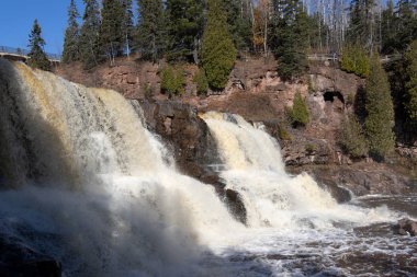 Şelale. Minnesota 'da. Bektaşi Şelalesi Eyalet Parkı.