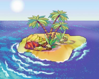 Bir yaz günü Desert Island