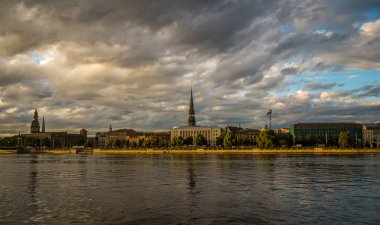 Old Riga şehir panoraması