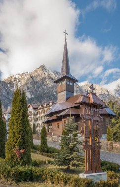 Caraiman Monastery in Busteni Mountains in Romania