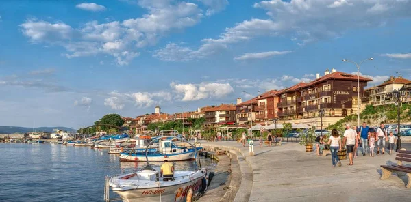 Bankinsättning i Nessebar, Bulgarien — Stockfoto