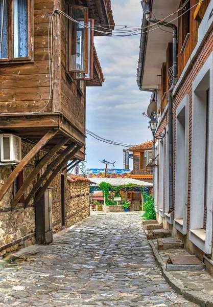 Rues de la vieille ville de Nessebar, Bulgarie — Photo