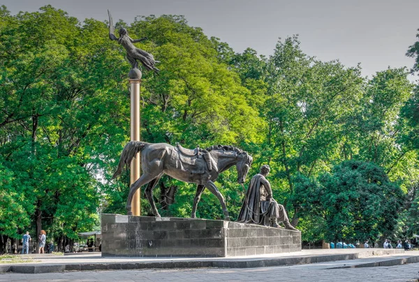 Pomnik Atamana Antona Gołowatego w Odessie, Ukraina — Zdjęcie stockowe