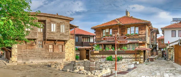 불가리아의 네 세 바르라는 오래 된 마을의 거리 — 스톡 사진