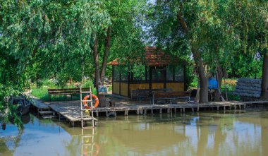 Ukrayna 'nın Vilkovo köyü yakınlarındaki Tuna Nehri.