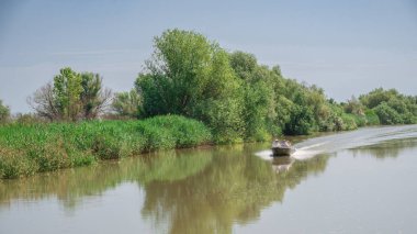 Ukrayna 'nın Vilkovo köyü yakınlarındaki Tuna Nehri.