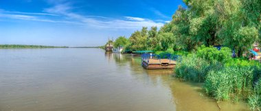 Ukrayna 'nın Vilkovo köyü yakınlarındaki Tuna Nehri.