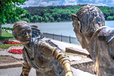 Moldova 'daki Valea Morilor Gölü' nün heykeli