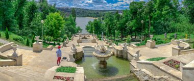 Chisinau, Moldova 'da çağlayan çeşmeler