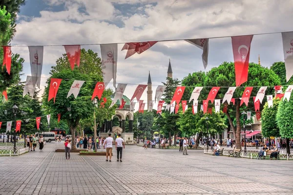Sultan Ahmed Park in Istanbul, Turkey — 스톡 사진