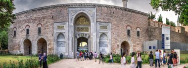 Entrance gate to the Topkapi Palace in Istanbul, Turkey clipart