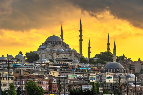 Mesquita de Sulaymaniye em Istambul, Turquia — Fotografia de Stock