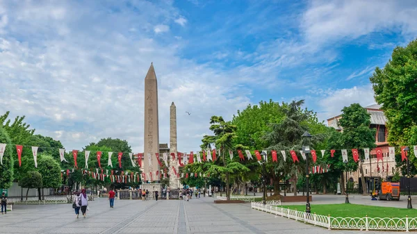 Praça Sultanahmed em Istambul, Turquia — Fotografia de Stock