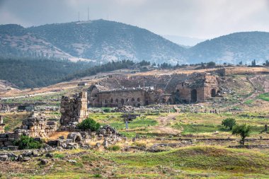 Pamukkale 'deki Hierapolis Antik Tiyatrosu
