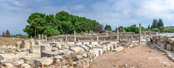 Ephesus Türkei 2019 Hafen Oder Arkadische Straße Antiken Ephesus Einem — Stockfoto
