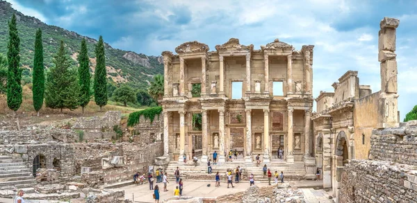 Efesos Turkiet 2019 Ruiner Antika Efesos Stad Solig Sommardag — Stockfoto