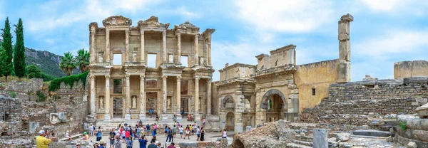 Efesos Turkiet 2019 Ruiner Antika Efesos Stad Solig Sommardag — Stockfoto