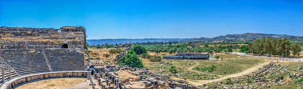 Стародавнє Грецьке Місто Мілет Західному Узбережжі Анатолії Туреччина Сонячний Літній — стокове фото