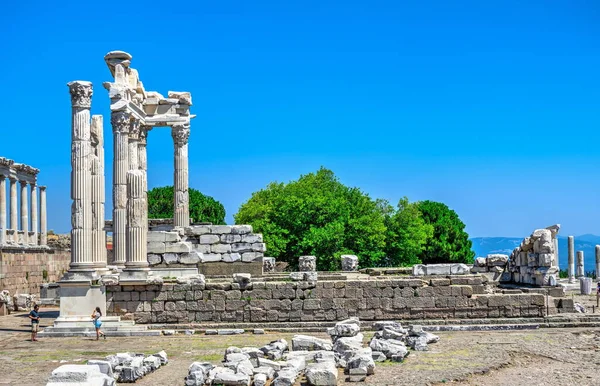 Περγάμου Τουρκία 2019 Ερείπια Του Ναού Του Διονύσου Στην Αρχαία — Φωτογραφία Αρχείου