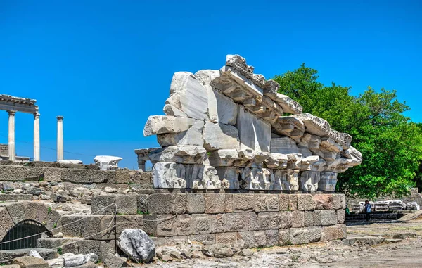 Ruines Ville Grecque Antique Pergame Turquie Par Une Journée Été — Photo