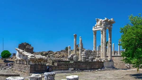 Pergamon Turcja 2019 Ruiny Świątyni Dionizosa Starożytnym Greckim Mieście Pergamon — Zdjęcie stockowe