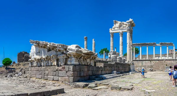 Pérgamo Turquía 2019 Ruinas Del Templo Dionisos Antigua Ciudad Griega — Foto de Stock