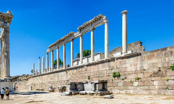 Pergame Turquie 2019 Agora Dans Les Ruines Ville Grecque Antique — Photo