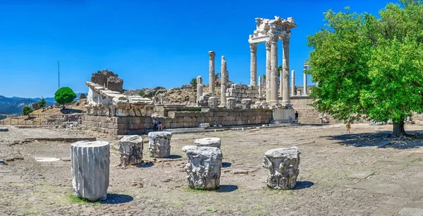 Pérgamo Turquía 2019 Ágora Las Ruinas Antigua Ciudad Griega Pérgamo —  Fotos de Stock