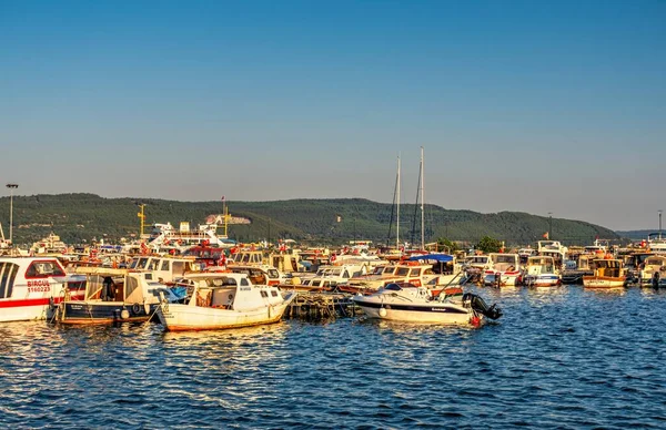 Canakkale Turkey 2019 Boats Harbor Canakkale Turkey Sunny Summer Morning — Stock Photo, Image