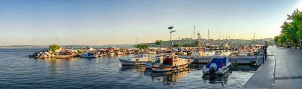 Canakkale Turecko 2019 Marina Nábřeží Města Canakkale Turecku Slunečného Letního — Stock fotografie
