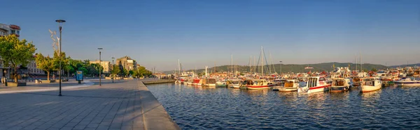 Canakkale Turecko 2019 Marina Nábřeží Města Canakkale Turecku Slunečného Letního — Stock fotografie