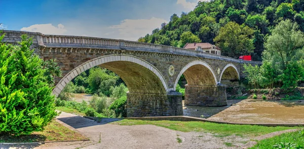 Most Przez Rzekę Yantra Pobliżu Twierdzy Veliko Tarnovo Bułgaria Res — Zdjęcie stockowe