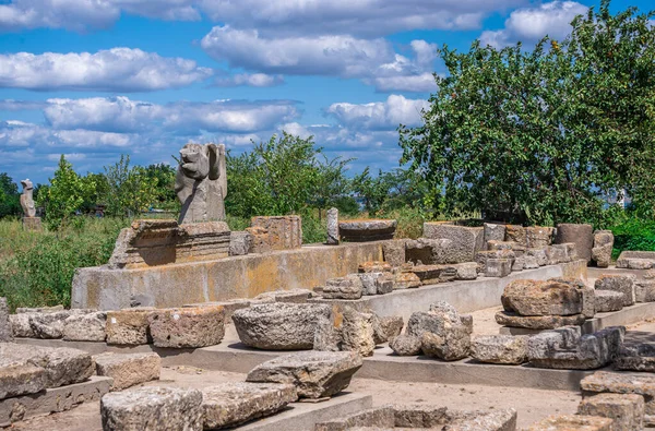 Parutino Ucrania 2019 Antigua Colonia Griega Olbia Orillas Del Río —  Fotos de Stock