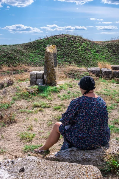 Parutino Ucrania 2019 Antigua Colonia Griega Olbia Orillas Del Río —  Fotos de Stock