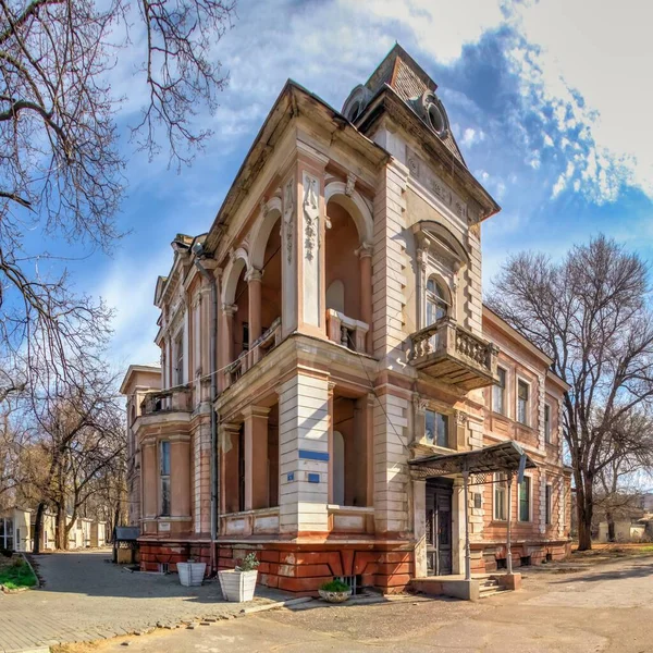 Odessa Ukraina 2020 Förstört Marazli Hus Odessa Ukraina Solig Vårmorgon — Stockfoto