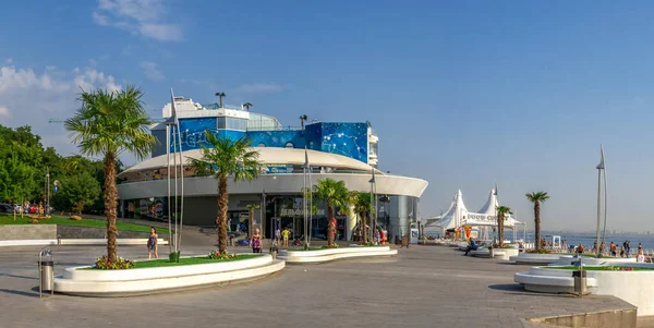 Odessa Ucrania 2019 Hoteles Playa Restaurantes Entretenimiento Langeron Beach Odessa — Foto de Stock