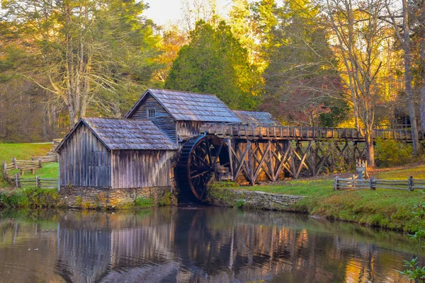 At Milepost 176 In Meadows Of Dan, Virginia Is Where you'll find the most photographed iconic spot on the Blue Ridge Parkway. in 1903 Ed Mabry built the mill where he and his wife Lizzy ground corn, sawed lumber and blacksmithing for three decades