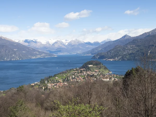 Lago de Como y vista de Bellagio —  Fotos de Stock