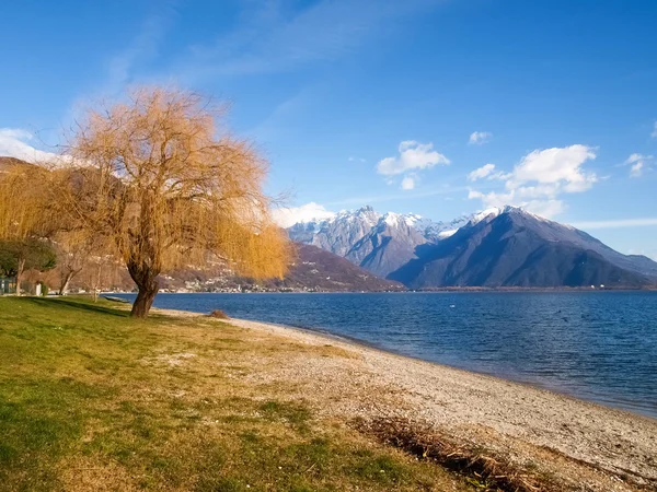 Beach of Domaso — Stock Photo, Image