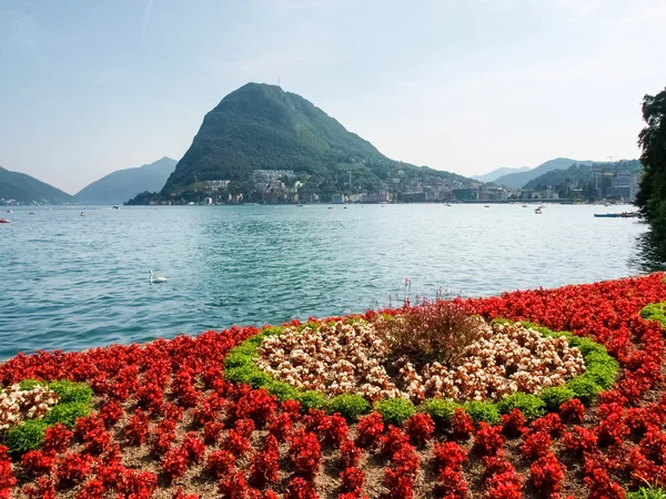 Lugano、チャーニ市立公園 — ストック写真