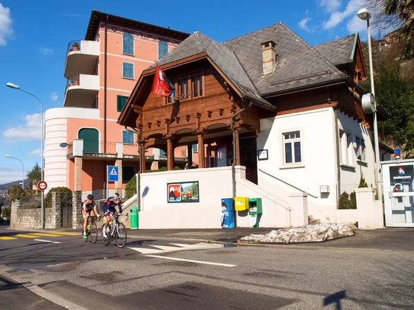 Carrera de ciclismo Gran Premio de Lugano en 2015 — Foto de Stock