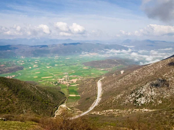 Panorama pohoří Sibillini — Stock fotografie