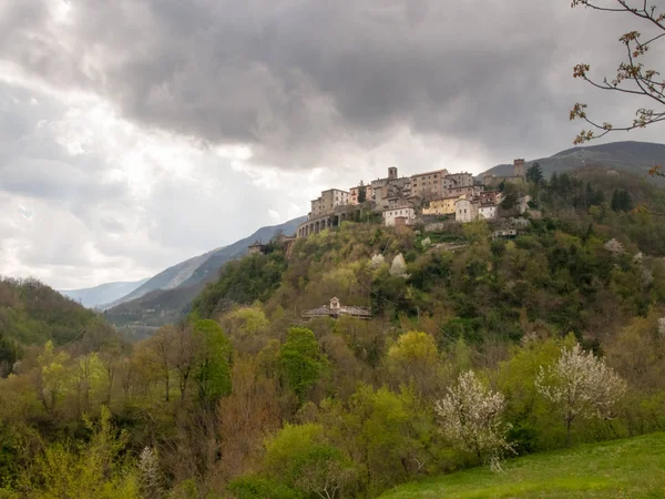 Panorama das montanhas Sibillini Imagens Royalty-Free