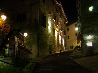 Gubbio akşam resimleri