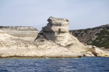 Bonifacio yüksek Beyaz kayalıklar