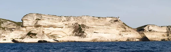 Alto penhascos brancos de Bonifacio — Fotografia de Stock