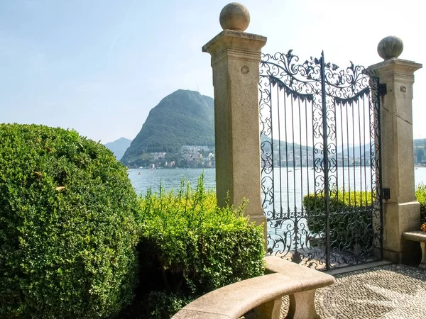 Lugano, Parque Ciani — Fotografia de Stock