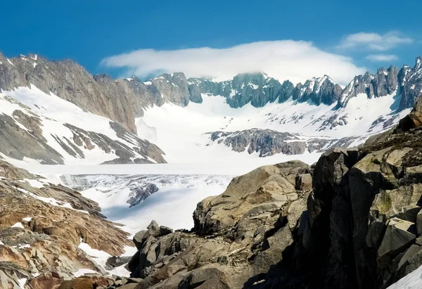 Rhone glacier melting