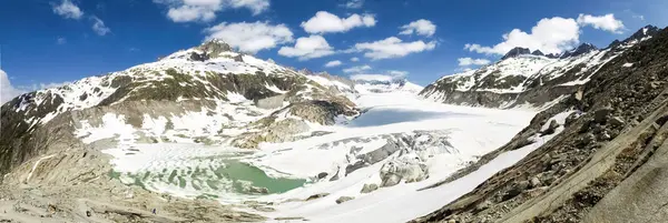 Таяние ледника Рона — стоковое фото