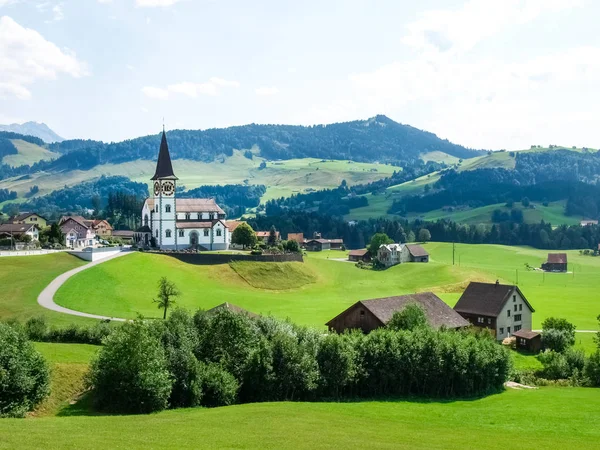 Szwajcarski Panorama z kraju — Zdjęcie stockowe